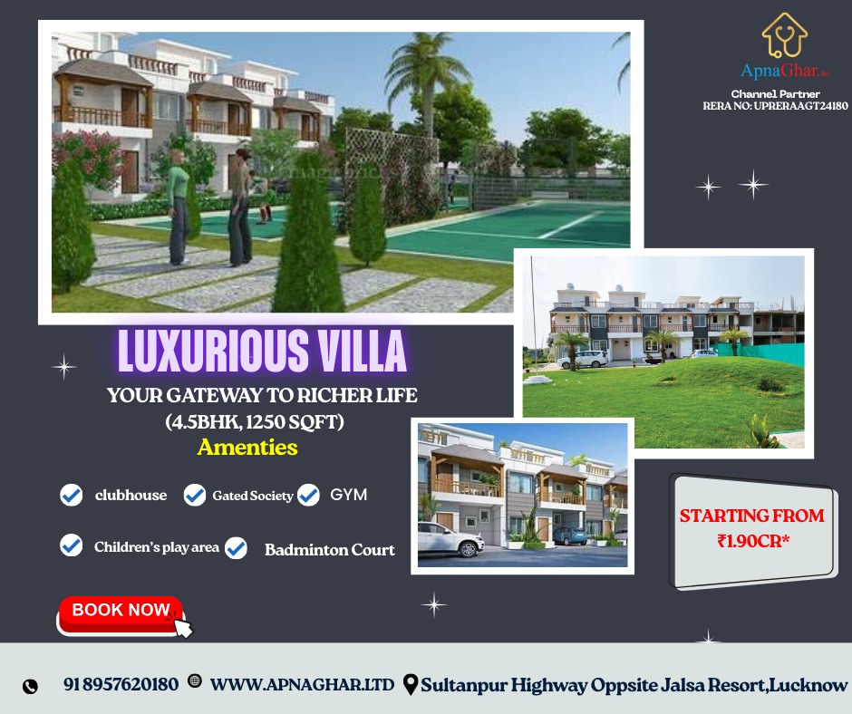 LUXURIOUS VILLA CHANNEL PARTNER: APNAGHAR.LTD